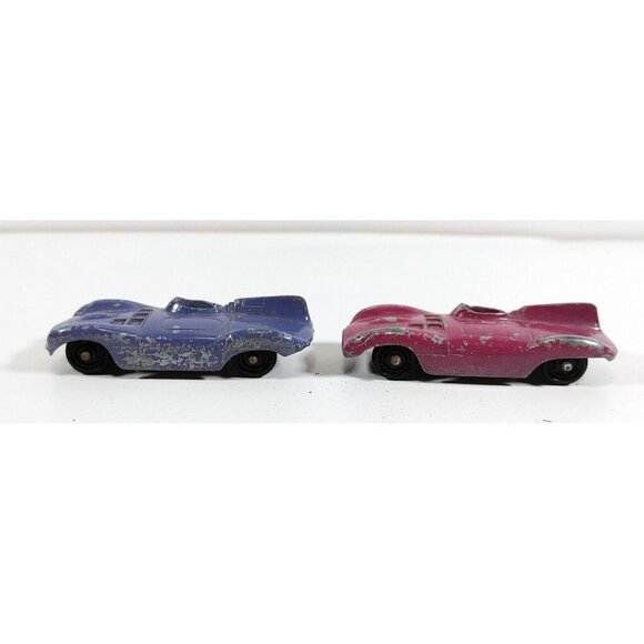 Tootsie Toy USA Pink & Purple Jaguar Toy Cars Lot of 2 - Picture 2 of 4